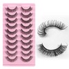 False Eyelashes, Russian Strip Lashes, Natural Look Wispy False Lashes,