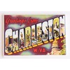 Greetings from Charleston West Virginia Fridge Magnet (1.75 x 2.75