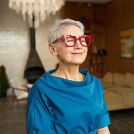 OCCI CHIARI Women Oversized Square-Cateye Reading Glasses 2.5x Trendy Thick Readers Comfort Eyeglasses(1.0 1.25 1.5 1.75 2.0 2.25 2.5 2.75 3.0 3.5 4.0 5.0 6.0)