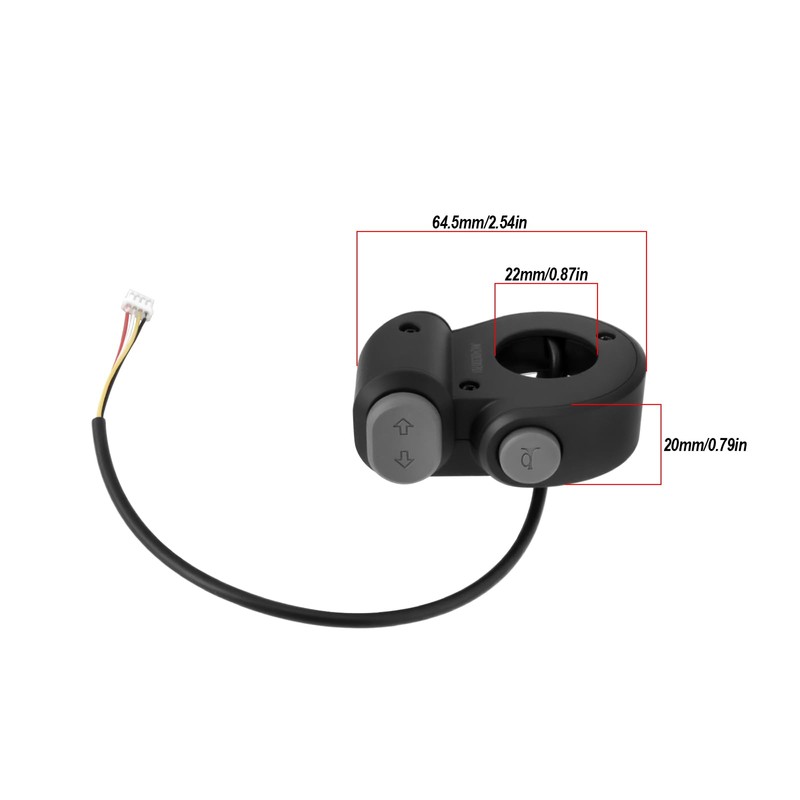 ECSiNG 22mm Elektro-Scooter Horn Bell Indicator Switch Compatible with Ninebot