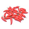 25pcs Mini Simulation Artificial Lifelike Fake Vegetable Red Pepper Hot