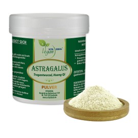 Vitadeal Vegan® Astragalus Root Powder (Tragan Root Astragal Huang Qi) 300 g Including Measuring Spoon, Pure Natural Without Additives