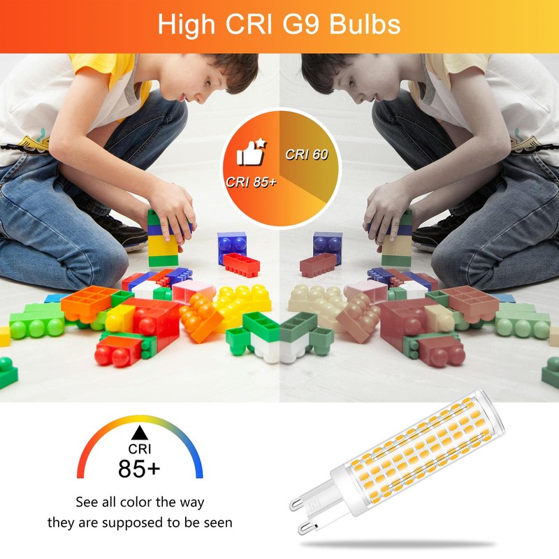 ZHENMING Dimmable G9 Led Bulbs 75W 80W 100W T4 Clear