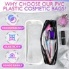 PVC Zipper Bag Makeup Bag Plastic Transparent Makeup Bag 2-Piece