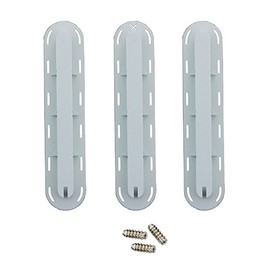 UP100 3pcs/Set Tri Fins Box Fins for Future Surfing SUP Screw Surfboard Surf Fins Plugs Set (White)