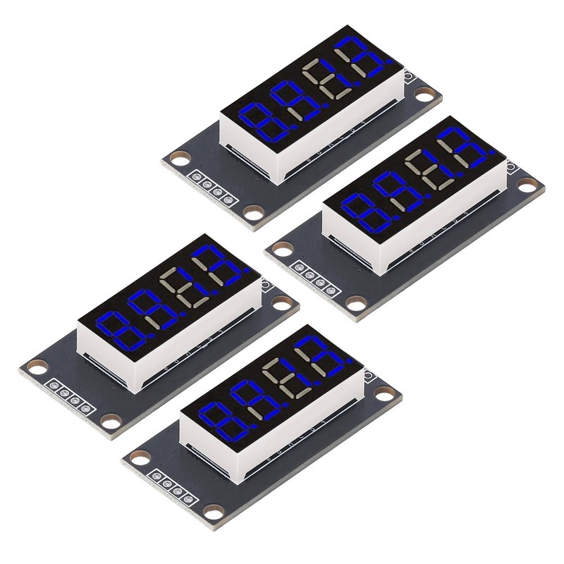 4 Sets Digital Tube Display Module LED 4 Digit 7