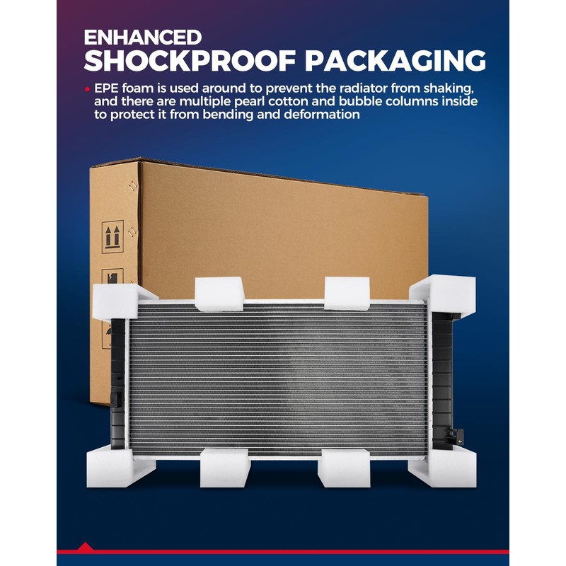 KAX CU13065 Engine Radiator Replacement, Compatible with 2009-2015 Pilot, 2009-2014