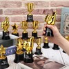 36 Pack Gold Trophy Award Bulk Star Thumbs up Trophy