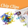45 Pcs Chip Clips - 2 Inch Random Multi-Colored Waterproof
