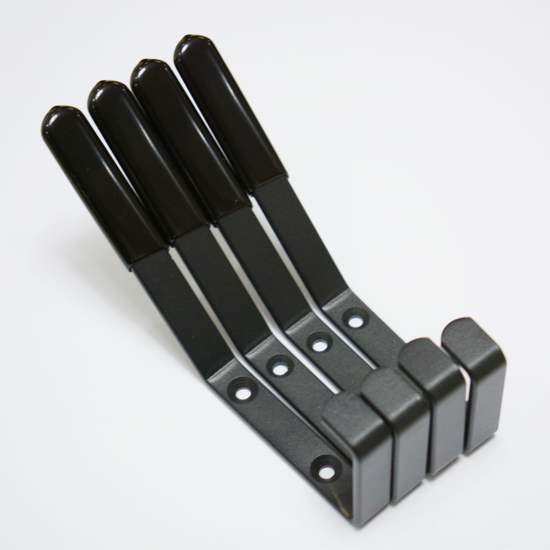 Lavedas 4 Acoustic Panels Accessories Black Wardrobe Hooks Acoustic Panel