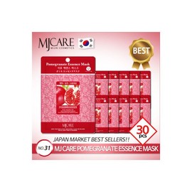 MJ Care Essence Mask Pack Pomegranate 30 sheets / 엠제이케어 에센스 마스크팩 석류 30매 x 23g 탱탱 + 유연 수분공급 1일1팩 일본온라인 베스트셀러 엠제이케어 에센스 마스크팩 석류 30매 x 2