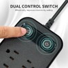 Sozomo Enchufe Plano,Multicontacto Regleta Extension Electrica con Protector Supresor de