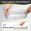 9-15.5 Inch Adjustable Air Vent Deflectors, 2 Pack Clear Magnetic