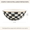 MACKENZIE-CHILDS Enamel Everyday Bowl, Serving Bowl for Entertaining, Extra-Large, Black-and-White