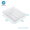 iDesign Expandable Cutlery Drawer Organizer –Linus Collection – Clear