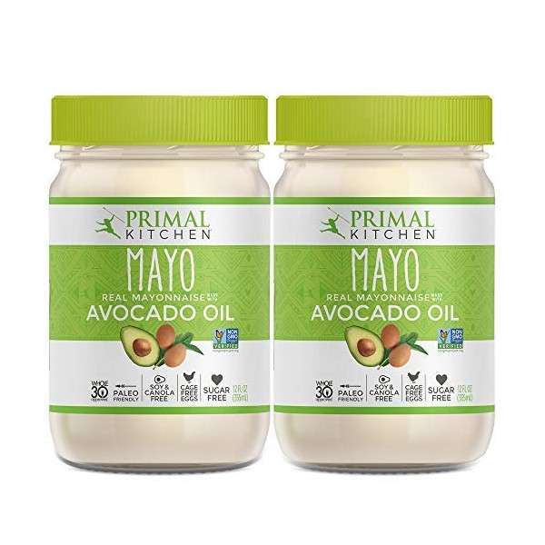 Primal Kitchen - Avocado Oil Mayo, Dairy Free, Whole30 and Paleo Approved (12 oz) - 2 Pack