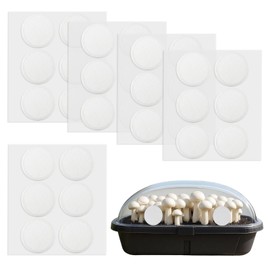 Monotub Adhesive Filter Disks, 2.5" Monotub Filter Discs for Mushroom Growing Supplies 3MM Thick Synthetic Filter Paper Stickers Replacement Mushroom Box Filter Pads for Mono Tub - 30 PCS