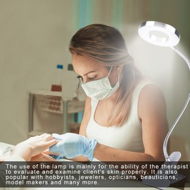 Makeup Tattoo LED Lights, USB Cosmetic Lamp Eyebrow Lips Tattoo Beauty Salon Desktop Led Lights with Clip