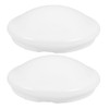 MUCKLILY 7.36In Round Twist-On Clip Ceiling Light Shade Covers, 2