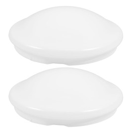 MUCKLILY 7.36In Round Twist-On Clip Ceiling Light Shade Covers, 2 Pcs