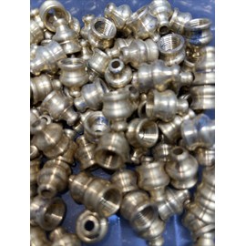 PYRAMID New Unf Solid Brass 11/16" Pyramid Finial Knob w/top hole...tap 1/8IPS