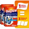Bounce Wrinkle Guard Mega Fabric Softener Dryer Sheets, 130 Ct