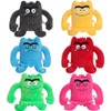13CM 6pcs Colour Monster Plush Toy,Emotional resources for children,Soft Sad