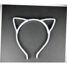 Perfect Hairstyle with Our Hair Accessories - White Cat Ears Headband Furry Fuzzy Kitten Hair Band Accessory Cosplay Cats Ear Fashionable Hair Accessory Hair Jewelry Accessories for Lady Women