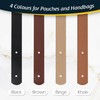 Tycoonest Replacement PU Bag Handle Strap Pack of 2, Solid