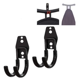 Ironing Board Hanger Wall Mount, Wall Mount Ironing Board Holder, Ironing Board Wall Holder Wall Hanger Wall Mount Wall Rack, for Laundry Rooms, Utility Rooms, Closetssaving, No Ironing Board, 2-Pcs