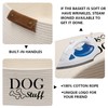 Geyecete Square Dog toy basket storage Cotton Rope Storage Basket