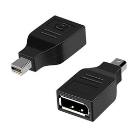 VMOJO Mini Displayport Male to DisplayPort Female Adapter Black Mini DP to DP Adapter Converter Thunderbolt for PC Mac