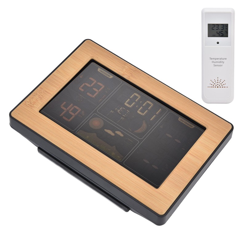 LCD Weather Forecast Station with RCC Receiving Function Wireless Thermometer