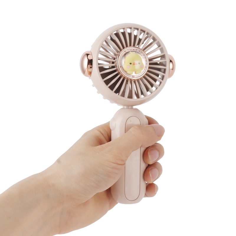 Foldable Mini Fan Cute Lightweight 900mAh Adjustable Low Noise Handheld