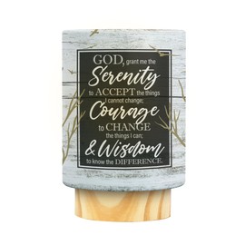 African American Expressions LED Flameless Candle – Christian Inspirational Battery Operated Candle with Uplifting Art – Spiritual & Religious Home Décor for Black Women – Serenity