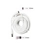 33ft White 12V DC Power Extension Cable 2.1mm x 5.5mm