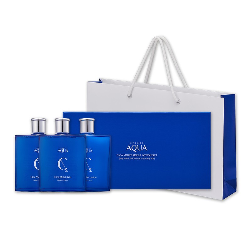 Hyssop Aqua Cica Moist Skin 140ml x 2 + Lotion
