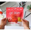 Live Crispy Fruit Chips - Pineapple-Powered Snack Packed with 100%