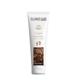 ClinicLab Foot Peeling Mask with Coffee - Dead Skin Removal for Dry Cracked Feet - Skin Moisturizing, Hydrating Foot Peel (3.38 fl oz)