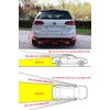 Black 8 Sensors Car Front Rear Reverse Parking Rader Kit