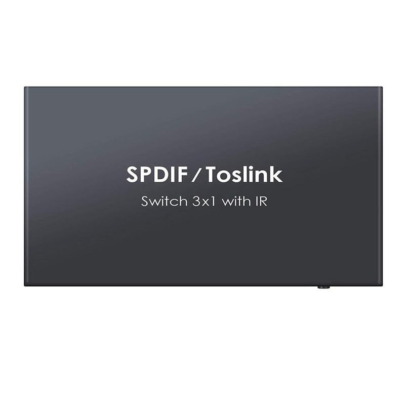 Aswalling Optical Switcher with 2 Way Spdif Toslink Optical Digital