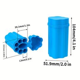 Weedness Joint Case 6 Blue Odour-Proof King Size Long Paper Transport Case Storage Tube Case Container Airtight Box Tube
