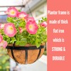 LaLaGreen Outdoor Hanging Baskets for Plants (16 Inch, 6 Pack)