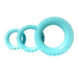 Lee Fisher Sports Hand Reel Cuban YOYO With Hook Keeper Aqua Blue - 6 inches