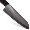 Kyocera Advanced Ceramic Revolution Series 6-inch, Chef's Santoku Knife, Black