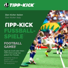 TIPP-KICK Star-Kicker Italien I Original Spieler für Groß & Klein I Spielspaß mit der Fußball-Figur Spiel I Zubehör I Trikot Blau