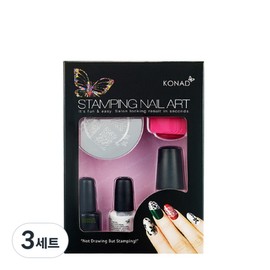 Stamping nail art set, 3 sets, stamping nail art T set / 스탬핑 네일아트 세트, 3세트, 스탬핑 네일아트 T세트