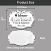 2 Pack Please Remove Your Shoes Sign, 10” x 7”