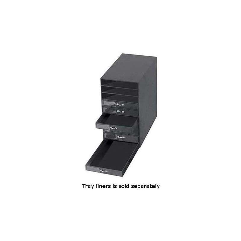10-Drawer Jewelry Storage Organizer in Black finish
