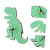 Zerodeko Dinosaur Wall Clock Silent Mini Cartoon Clock for Room